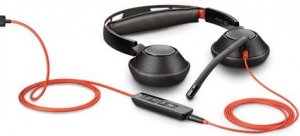 Poly Blackwire 5220, USB-C + 3.5mm (Double sided) Wired Headset