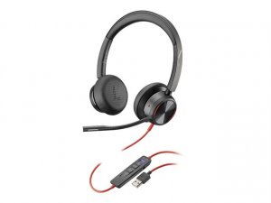 Poly BLACKWIRE 8225, BW8225-M MICROSOFT TEAMS CERTIFIED, USB-A, STEREO USB HEADSET WITH ACTIVE NOISE CANCELING