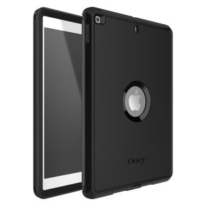 OtterBox Defender Case for iPad 7th/8th/9th gen, Shockproof, Ultra-Rugged Protective Case with built in Screen Protector, 2x Tested to Military Standard, Black,, No retail packaging