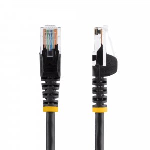 StarTech.com Cat5e Patch Cable with Snagless RJ45 Connectors - 5 m, Black