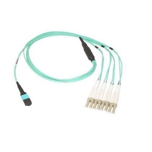 DELL 470-ABPH fibre optic cable 1 m MTP 4x LC OM4 Aqua colour