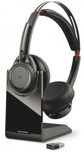 Poly VOYAGER FOCUS UC,B825 (COMPUTER & MOBILE) USB-A, STEREO BLUETOOTH WIRELESS HEADSET, WITH CHARGE STAND