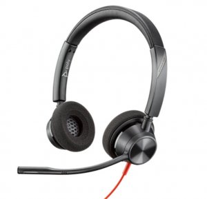 Poly Blackwire 3320, USB-A (Double sided) Wired Headset