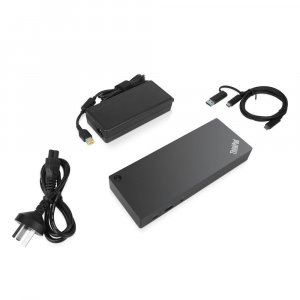 Lenovo 40AF0135UK laptop dock/port replicator Wired USB 3.2 Gen 1 (3.1 Gen 1) Type-C Black