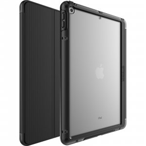 OtterBox Symmetry Folio Case for iPad 7th/8th/9th gen, Shockproof, Drop proof, Slim Protective Folio Case, Tested to Military Standard, Black