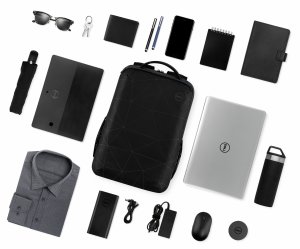 DELL ES1520P notebook case 39.6 cm (15.6") Backpack Black, Blue