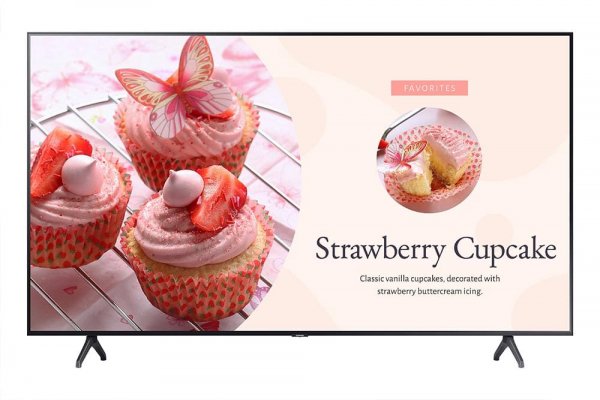 Samsung BE70T-H Digital signage flat panel 177.8 cm (70") LED Wi-Fi 250 cd/m² 4K Ultra HD Grey Built-in processor 16/7