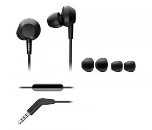 Philips 3000 series TAE4105BK/00 headphones/headset Wired In-ear Calls/Music Black