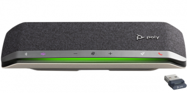 Poly Sync 40+, SY40-M,  Smart speakerphone (Microsoft Teams certified) for flexible/huddle rooms with USB-A and USB-C, and Bluetooth (for laptop and mobile)