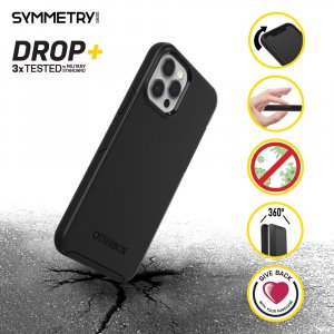 OtterBox Symmetry Series for Apple iPhone 12/iPhone 12 Pro, black