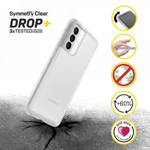 OtterBox Symmetry Clear Series for Samsung Galaxy S21+ 5G, transparent