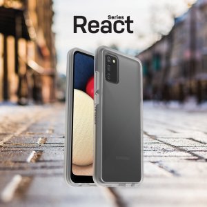 OtterBox React Series for Samsung Galaxy A02s, transparent