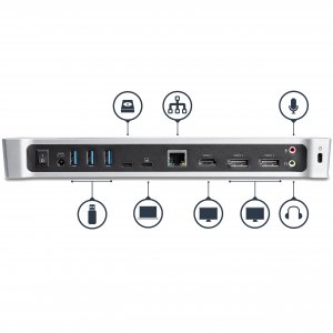StarTech.com Triple Monitor 4K USB-C Dock with 5x USB 3.0 Ports