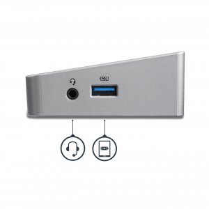 StarTech.com Triple Monitor 4K USB-C Dock with 5x USB 3.0 Ports
