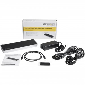 StarTech.com Triple Monitor 4K USB-C Dock with 5x USB 3.0 Ports