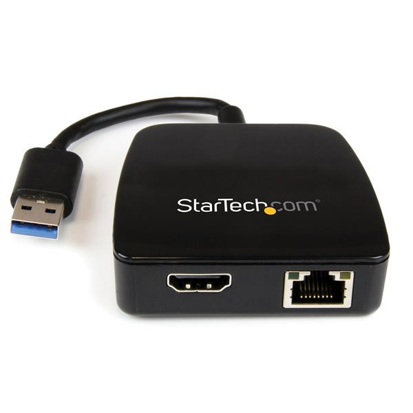 StarTech.com Travel Adapter for Laptops - HDMI and GbE - USB 3.0