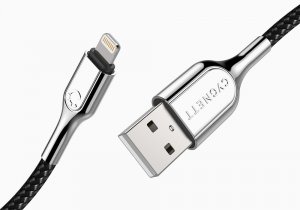 Cygnett Lightning - USB-A 2 m Black, Stainless steel