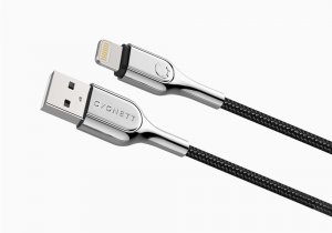 Cygnett Lightning - USB-A 2 m Black, Stainless steel