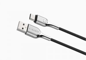 Cygnett CY2681PCUSA USB cable 1 m USB 2.0 USB C USB A Black, Stainless steel