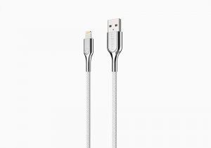 Cygnett Lightning - USB-A 1 m Stainless steel, White