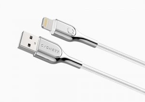 Cygnett Lightning - USB-A 1 m Stainless steel, White