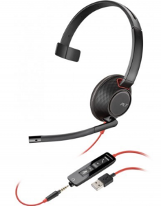 Poly Blackwire 5210, USB-A + 3.5mm (Single sided) Wired Headset