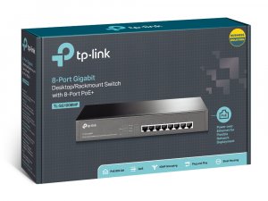 TP-LINK TL-SG1008MP network switch Unmanaged Gigabit Ethernet (10/100/1000) Power over Ethernet (PoE) Black