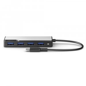 ALOGIC UCFUUA-SGR interface hub USB 3.2 Gen 1 (3.1 Gen 1) Type-C 5000 Mbit/s Black, Silver