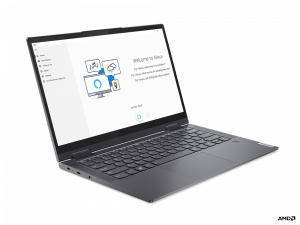 Lenovo Yoga 7 Hybrid (2-in-1) 35.6 cm (14") Touchscreen Full HD AMD Ryzen™ 5 5600U 8 GB LPDDR4x-SDRAM 256 GB SSD Wi-Fi 6 (802.11ax) Windows 10 Home Grey