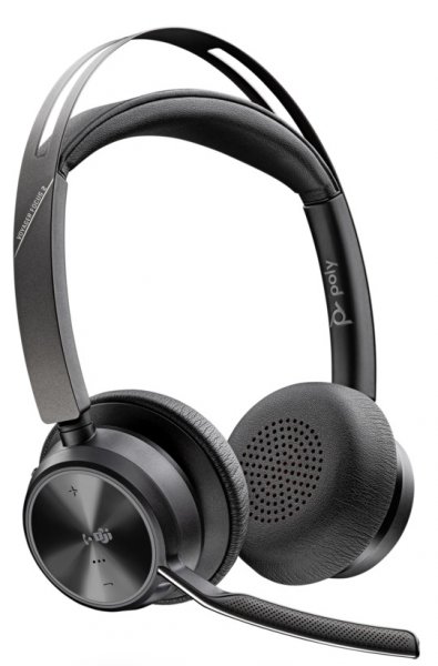 VOYAGER FOCUS 2 UC,VFOCUS2-M C (COMPUTER & MOBILE) MICROSOFT TEAMS CERTIFIED, USB-A, PREMIUM STEREO BLUETOOTH HEADSET, WITHOUT CHARGE STAND, WORLDWIDE
