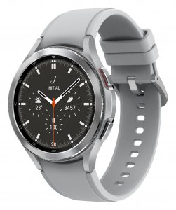 Samsung Galaxy Watch4 Classic 3.56 cm (1.4″) OLED 46 mm Digital 450 x 450 pixels Touchscreen Silver Wi-Fi GPS (satellite)