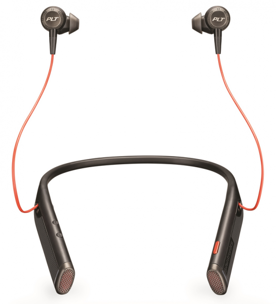 VOYAGER 6200 UC,B6200 (COMPUTER & MOBILE) USB-A, BLACK, STEREO BLUETOOTH NECKBAND HEADSET WITH EAR BUDS, WORLDWIDE