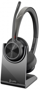 VOYAGER 4320 UC,V4320-M C (COMPUTER & MOBILE) MICROSOFT TEAMS CERTIFIED, USB-A, STEREO BLUETOOTH WIRELESS HEADSET, WITH CHARGE STAND (Double Sided)