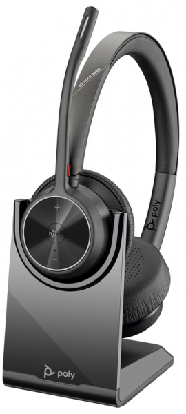 VOYAGER 4320 UC,V4320-M C (COMPUTER & MOBILE) MICROSOFT TEAMS CERTIFIED, USB-A, STEREO BLUETOOTH WIRELESS HEADSET, WITH CHARGE STAND (Double Sided)