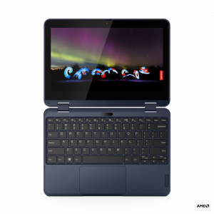 Lenovo 300w Hybrid (2-in-1) 29.5 cm (11.6") Touchscreen HD 3015e 4 GB DDR4-SDRAM 128 GB SSD Wi-Fi 5 (802.11ac) Windows 11 Pro Academic Blue