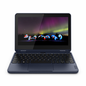 Lenovo 300w Gen 3 (AMD) 3015e Hybrid (2-in-1) 29.5 cm (11.6") Touchscreen HD 4 GB DDR4-SDRAM 128 GB SSD Wi-Fi 5 (802.11ac) Windows 11 Pro Academic UK English Blue