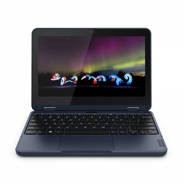Lenovo 300w Gen 3 (AMD) 3015e Hybrid (2-in-1) 29.5 cm (11.6") Touchscreen HD 4 GB DDR4-SDRAM 128 GB SSD Wi-Fi 5 (802.11ac) Windows 11 Pro Academic UK English Blue