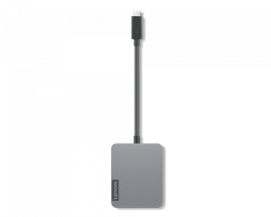 Lenovo 4X91A30366 laptop dock/port replicator Wired USB 2.0 Type-C Grey