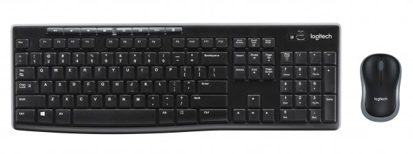 Logitech Wireless Combo MK270 keyboard USB QWERTY English Black