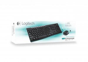 Logitech Wireless Combo MK270 keyboard USB QWERTY English Black