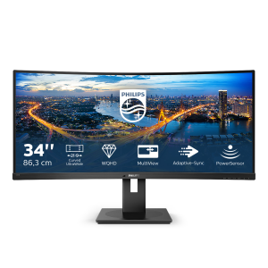 Philips B Line 345B1C/00 computer monitor Quad HD 86.4 cm (34") 3440 x 1440 pixels LCD Black