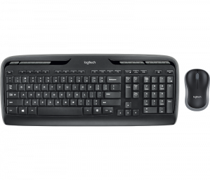 Logitech Wireless Combo MK330 keyboard USB QWERTY English Mouse included Black