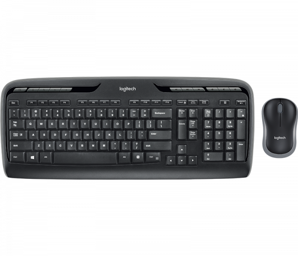 Logitech Wireless Combo MK330 keyboard USB QWERTY English Mouse included Black