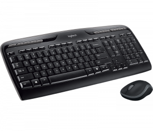 Logitech Wireless Combo MK330 keyboard USB QWERTY English Mouse included Black