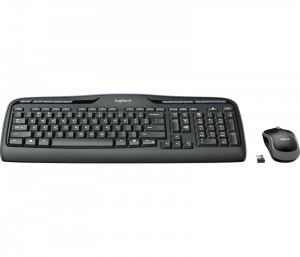 Logitech Wireless Combo MK330 keyboard USB QWERTY English Mouse included Black