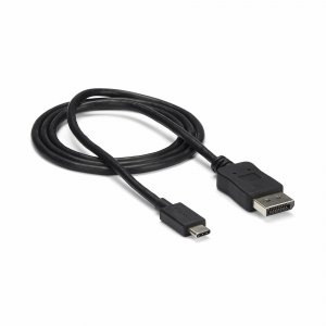 StarTech.com 3ft/1m USB C to DisplayPort 1.2 Cable 4K 60Hz - USB-C to DisplayPort Adapter Cable - HBR2 - USB Type-C DP Alt Mode to DP Monitor Video Cable - Works w/ Thunderbolt 3 - Black