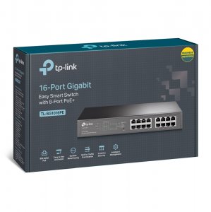 TP-Link TL-SG1016PE network switch Managed L2 Gigabit Ethernet (10/100/1000) Power over Ethernet (PoE) Black