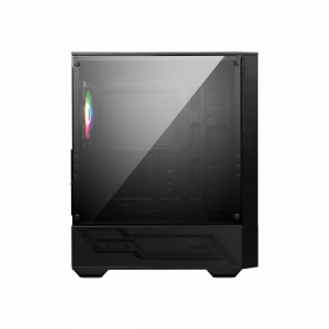 MSI MAG FORGE 111R Mid Tower Gaming Computer Case 'Black, 1x 120mm ARGB PWM Fan, 1-6 ARGB Hub, Mystic Light Sync, Tempered Glass Panel, ATX, mATX, mini-ITX'