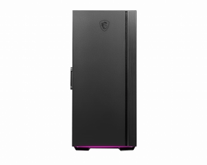 MSI MPG QUIETUDE 100S Mid Tower Silent Computer Case 'Black, 1x 120mm Fan, Fan Controller, USB Type-C, Sound dampening foam, ARGB light strip, Tempered Glass, Center, E-ATX, ATX, mATX, mini-ITX'