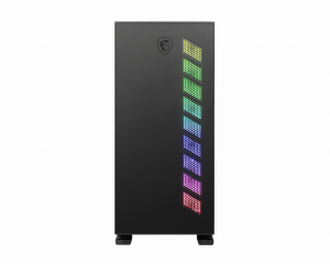 MSI MAG VAMPIRIC 300R Mid Tower Gaming Computer Case 'Black, 1x 120mm ARGB Fan, USB Type-C, Tempered Glass, Center, E-ATX, ATX, mATX, mini-ITX'